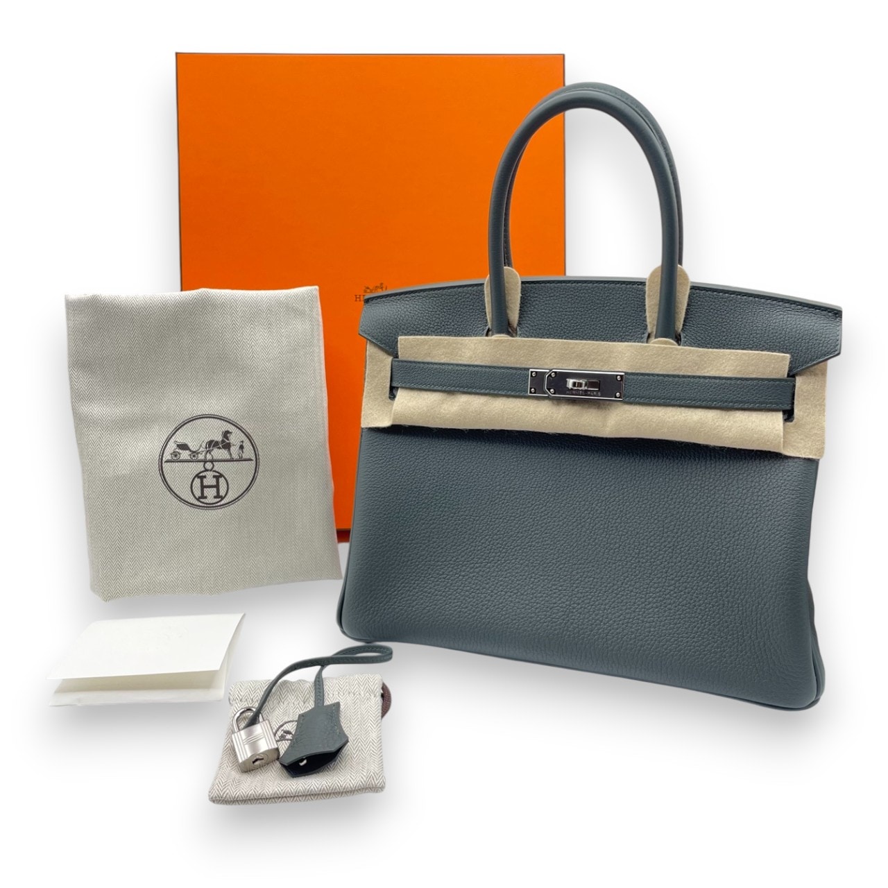 エルメス バーキン 30 ヴェールマングローブ トゴ シルバー金具 K刻印