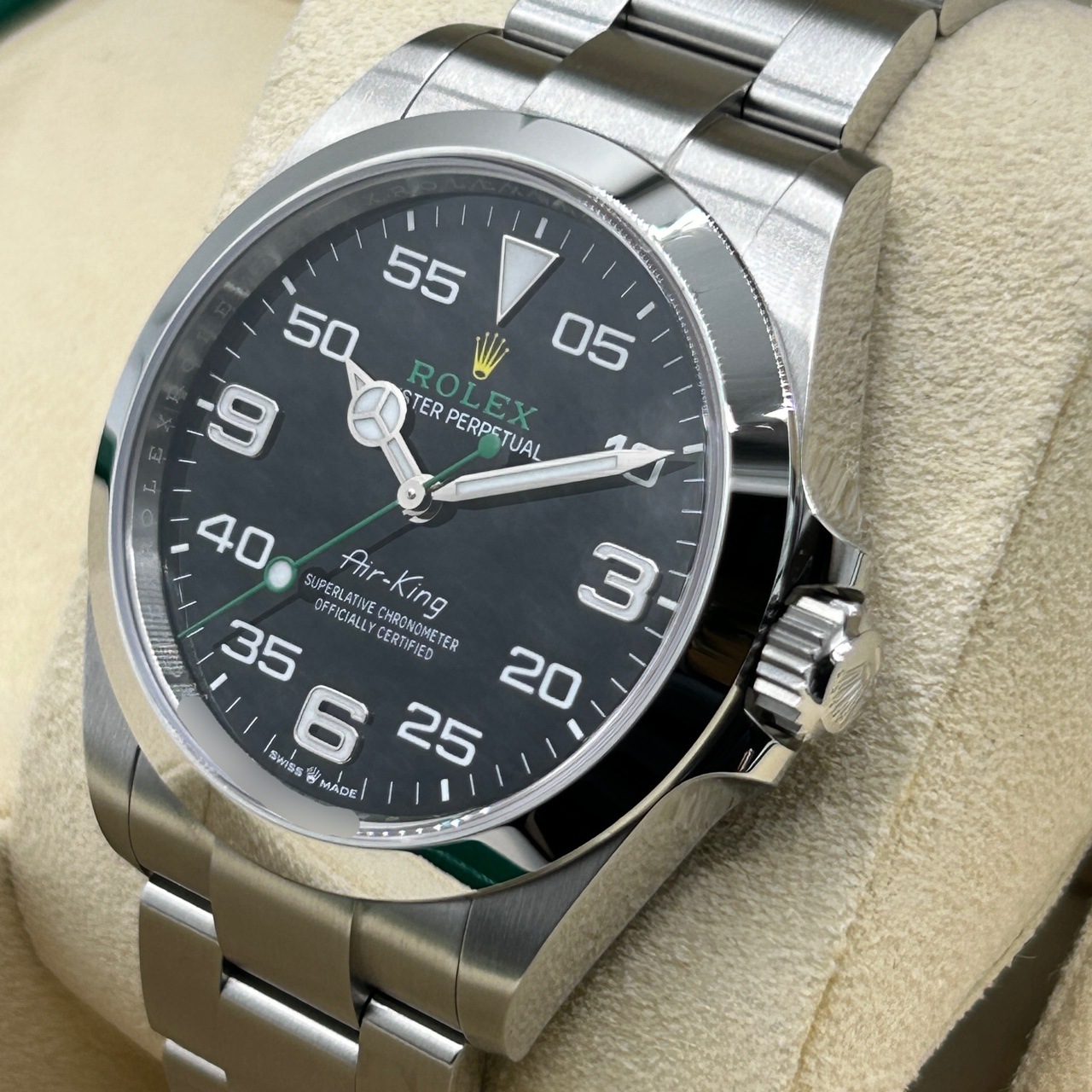 ロレックス エアキング 126900 ブラック 40mm ステンレス オイスター