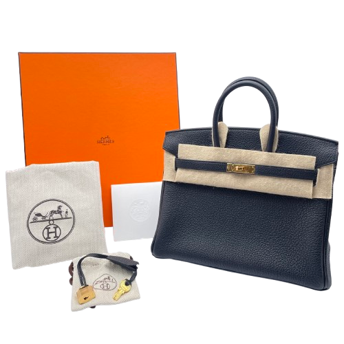 【現金特価】エルメス バーキン25 ノワール トゴ ゴールド金具 W刻印