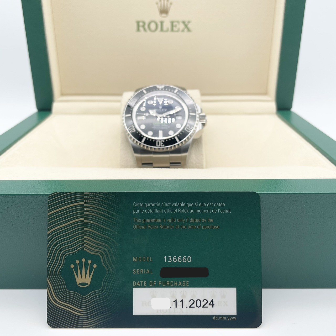 ロレックス ディープシー 136660 Dブルー オイスターブレスレット 44mm