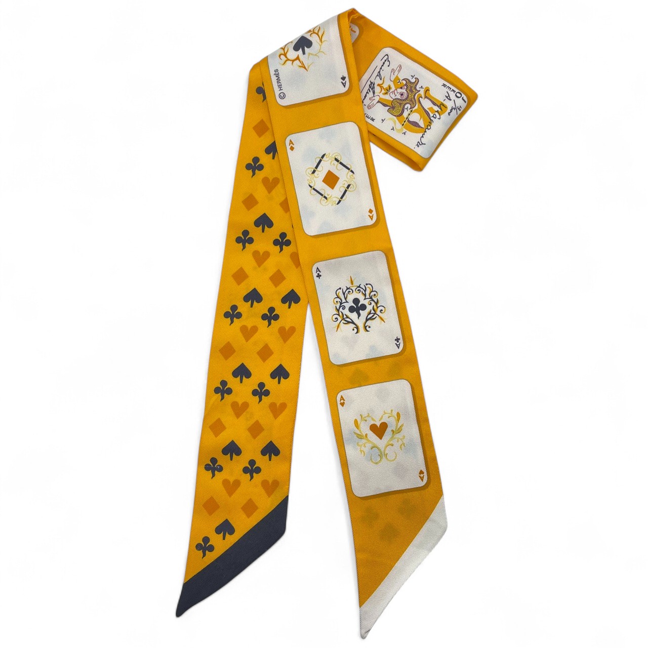 エルメス ツイリー ジュドーカルト Jeu de Cartes シルク100％