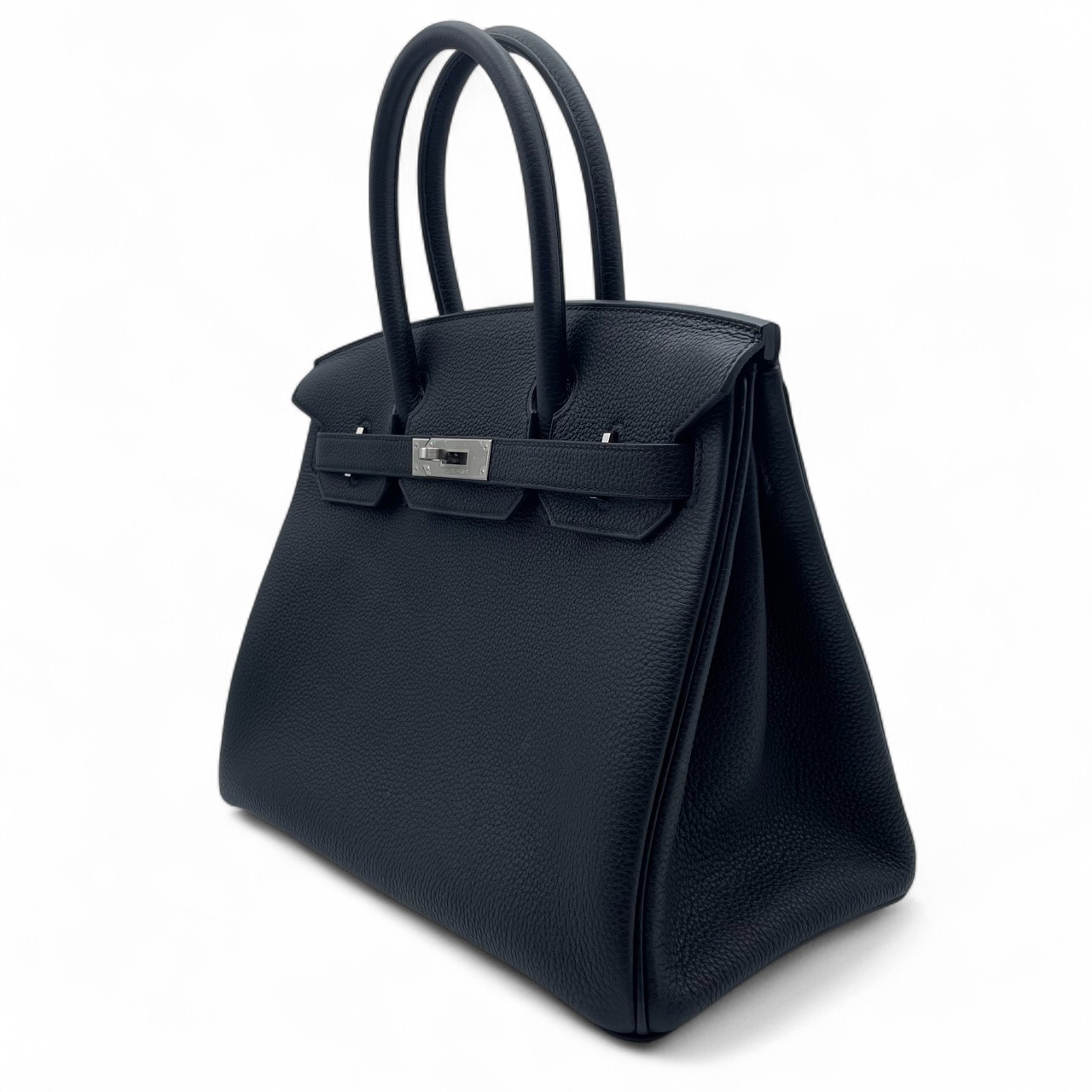 エルメス バーキン 30 ノワール トゴ マットシルバー金具 K刻印