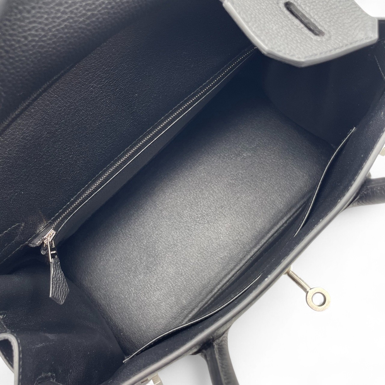 エルメス バーキン 30 ノワール トゴ マットシルバー金具 K刻印