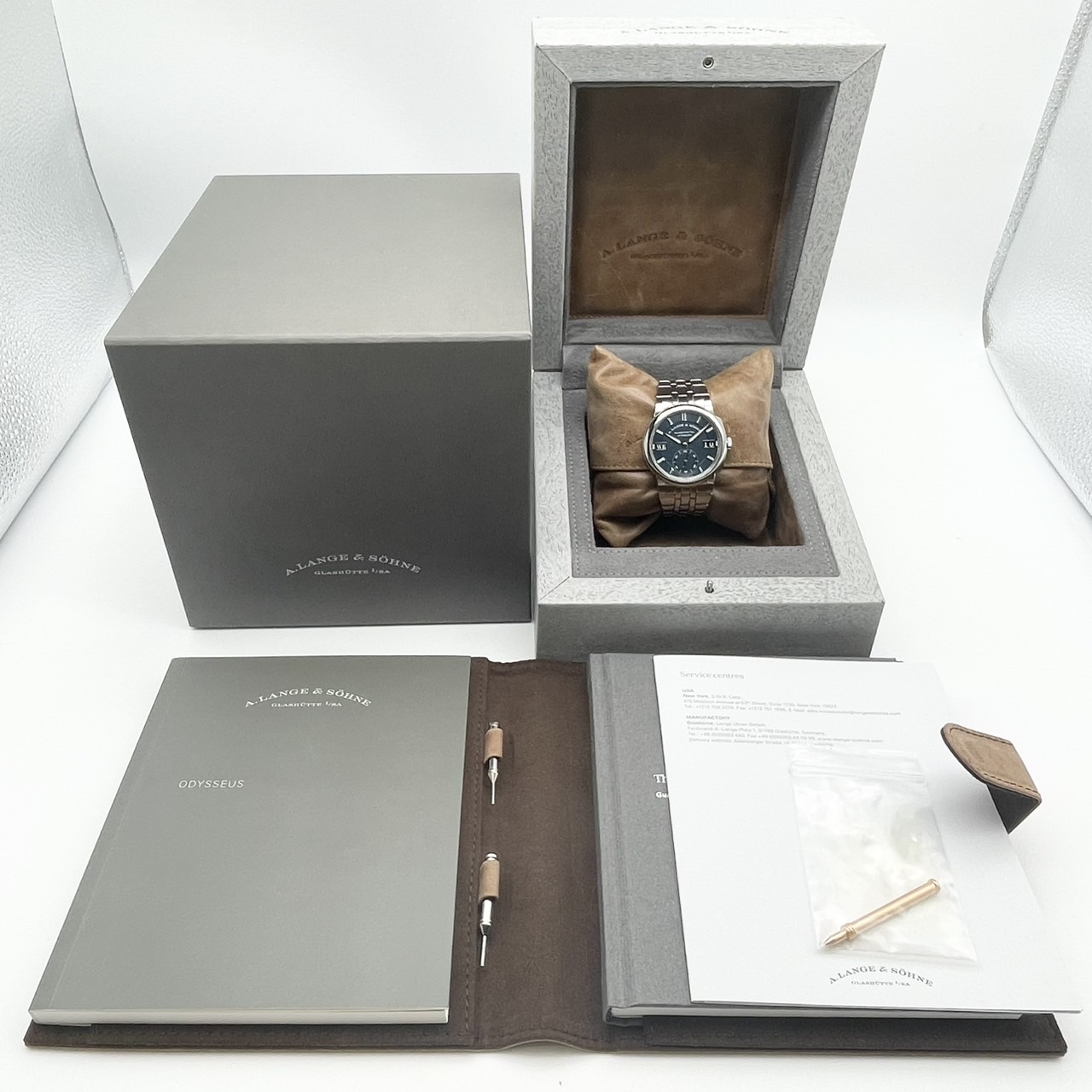 A.ランゲ＆ゾーネ オデュッセウス 363.179 ダークブルー ステンレススチール 40.5mm