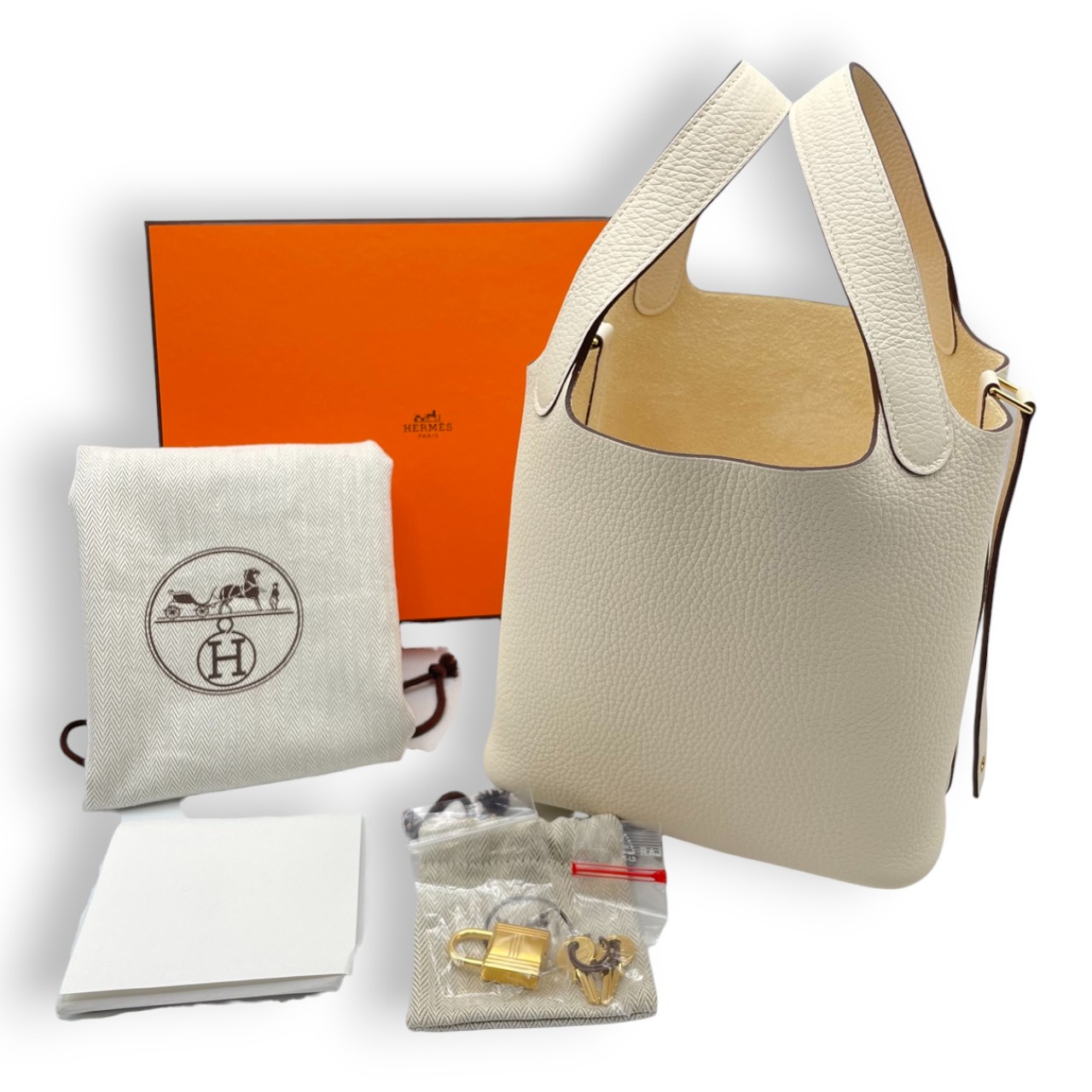 エルメス ピコタンロック PM ナタ トリヨンクレマンス ゴールド金具 W刻印