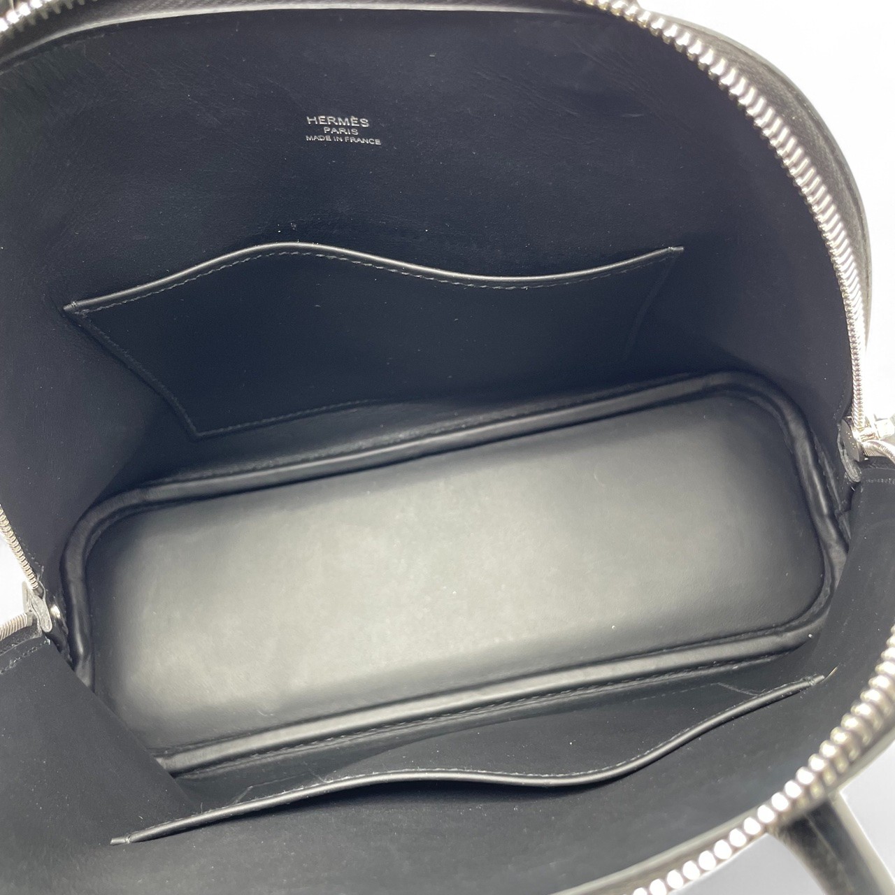 エルメス ボリード1923 25 ノワール エプソン シルバー金具 K刻印