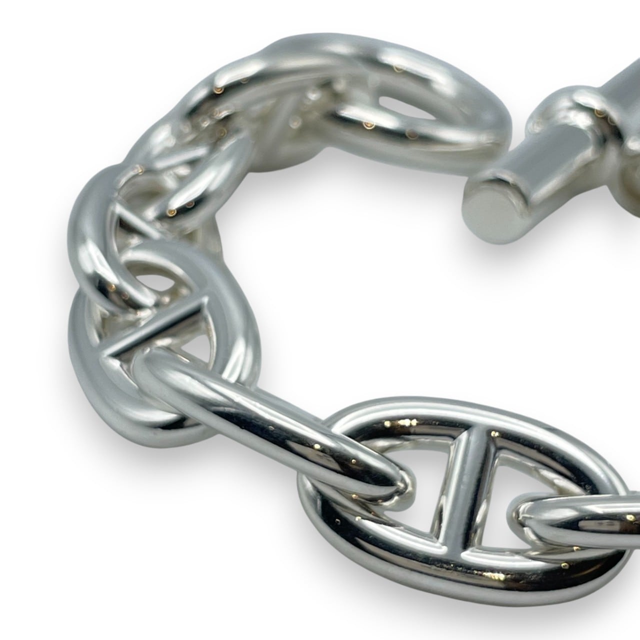 極美品 エルメス ブローチ シェーヌダンクル レザー 黒 ブラック 銀 シルバー 2025年最新】エルメス ブローチ シェーヌダンクルの人気アイテム