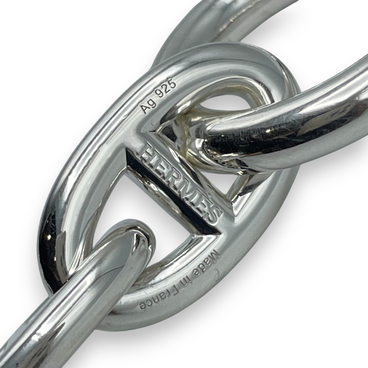 エルメス シェーヌ・ダンクル ブレスレット TGM シルバー925 11コマ