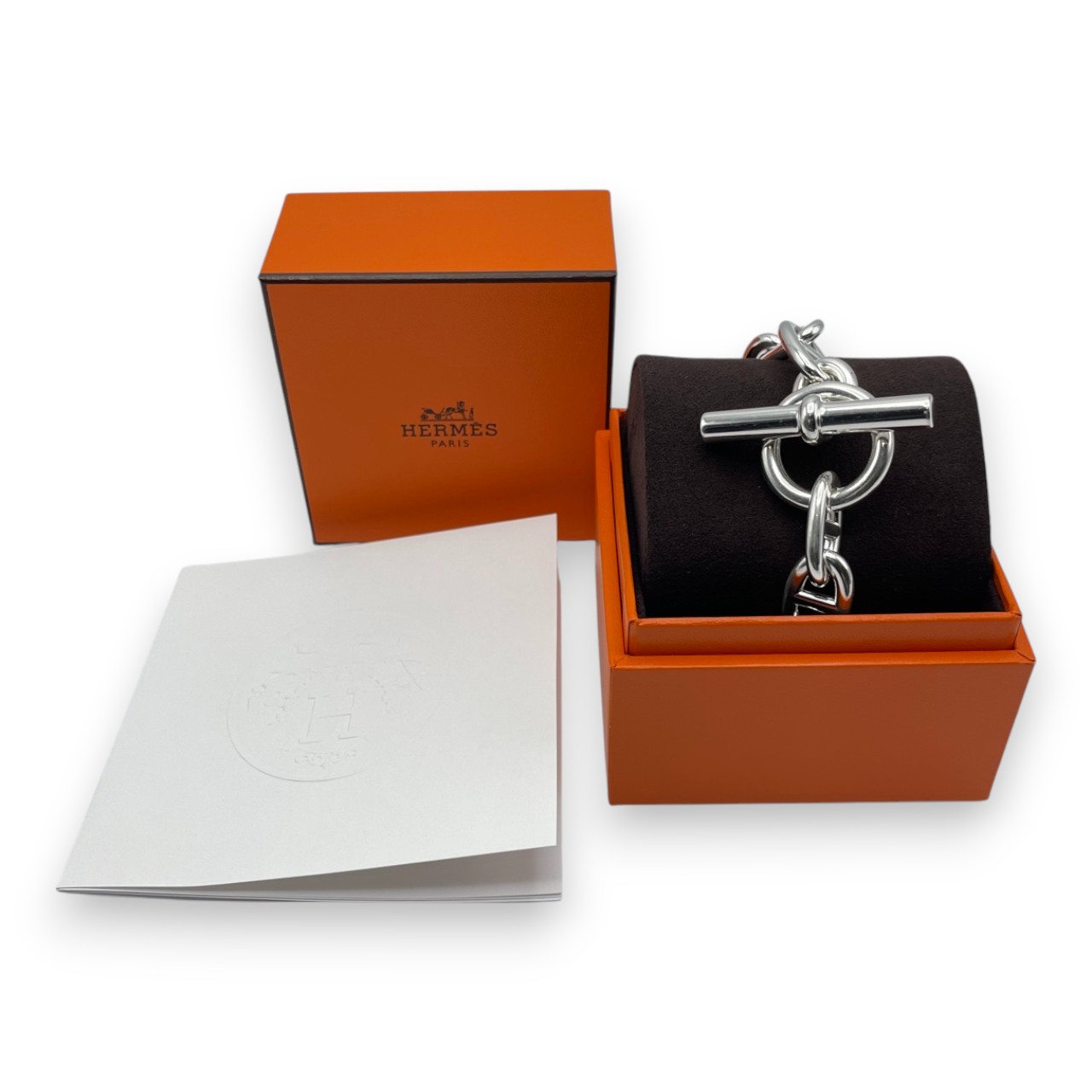 エルメス シェーヌ・ダンクル ブレスレット TGM シルバー925 11コマ