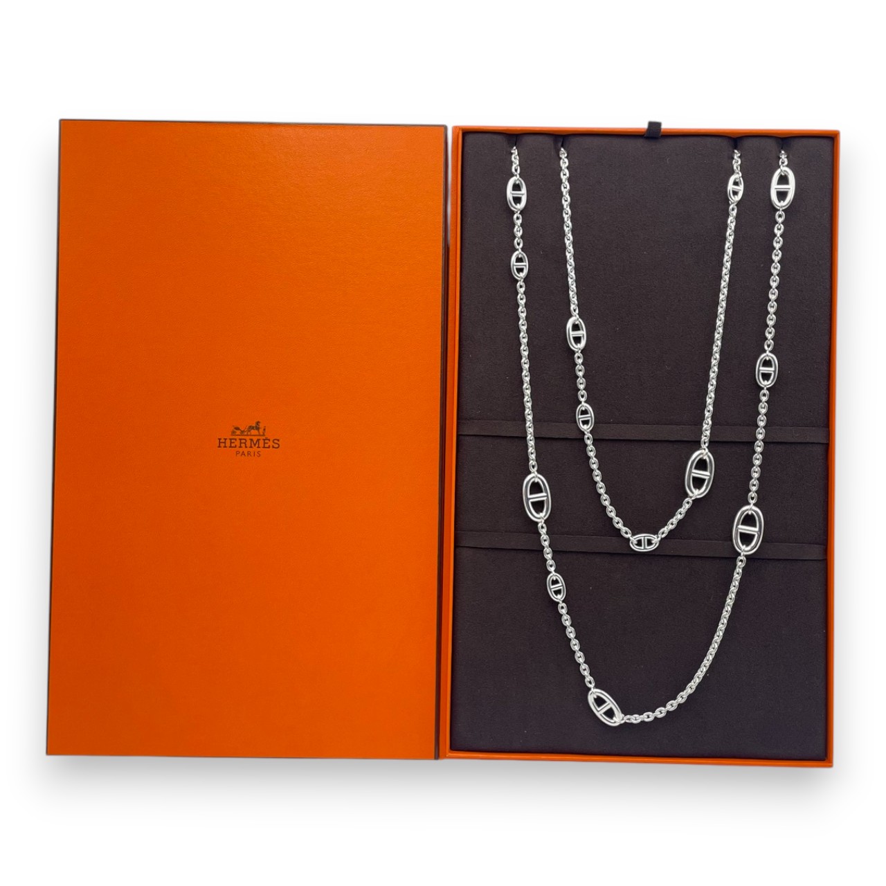 エルメス ファランドール ネックレス 120cm シルバー925 - ブランド品