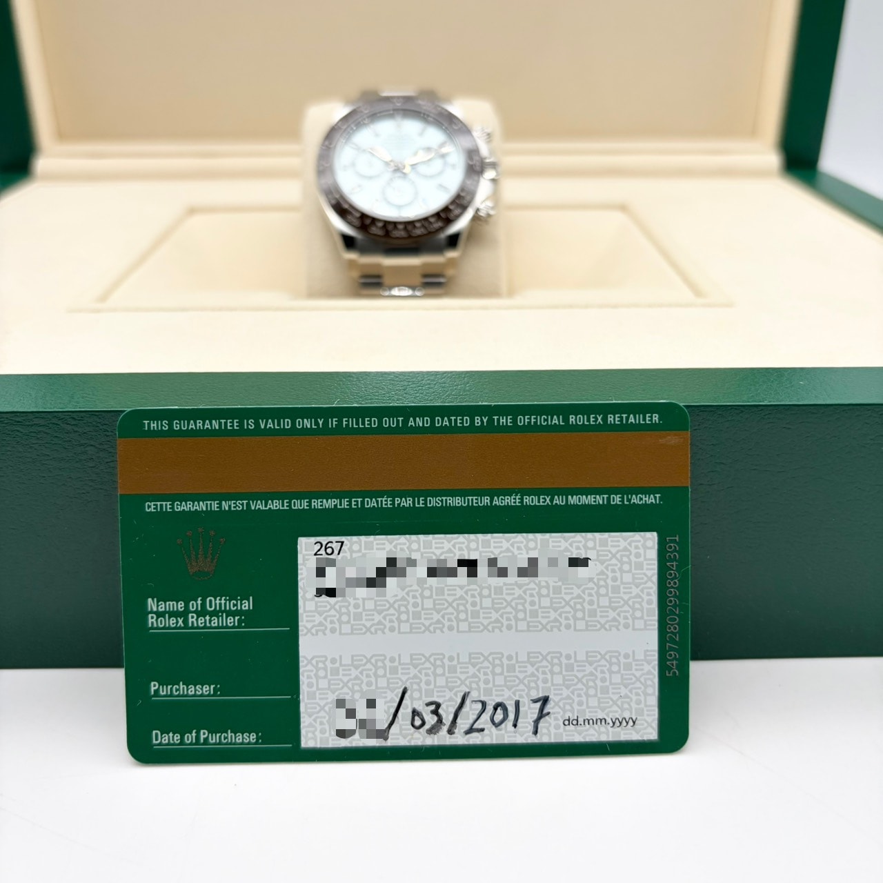 ロレックス デイトナ 116506A アイスブルー プラチナ 40mm