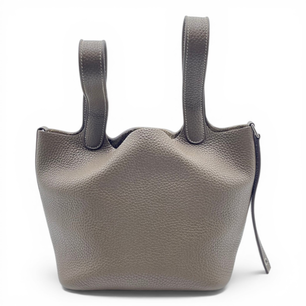 エルメス ピコタンロック PM エトゥープ トリヨンクレマンス シルバー金具 Y刻印