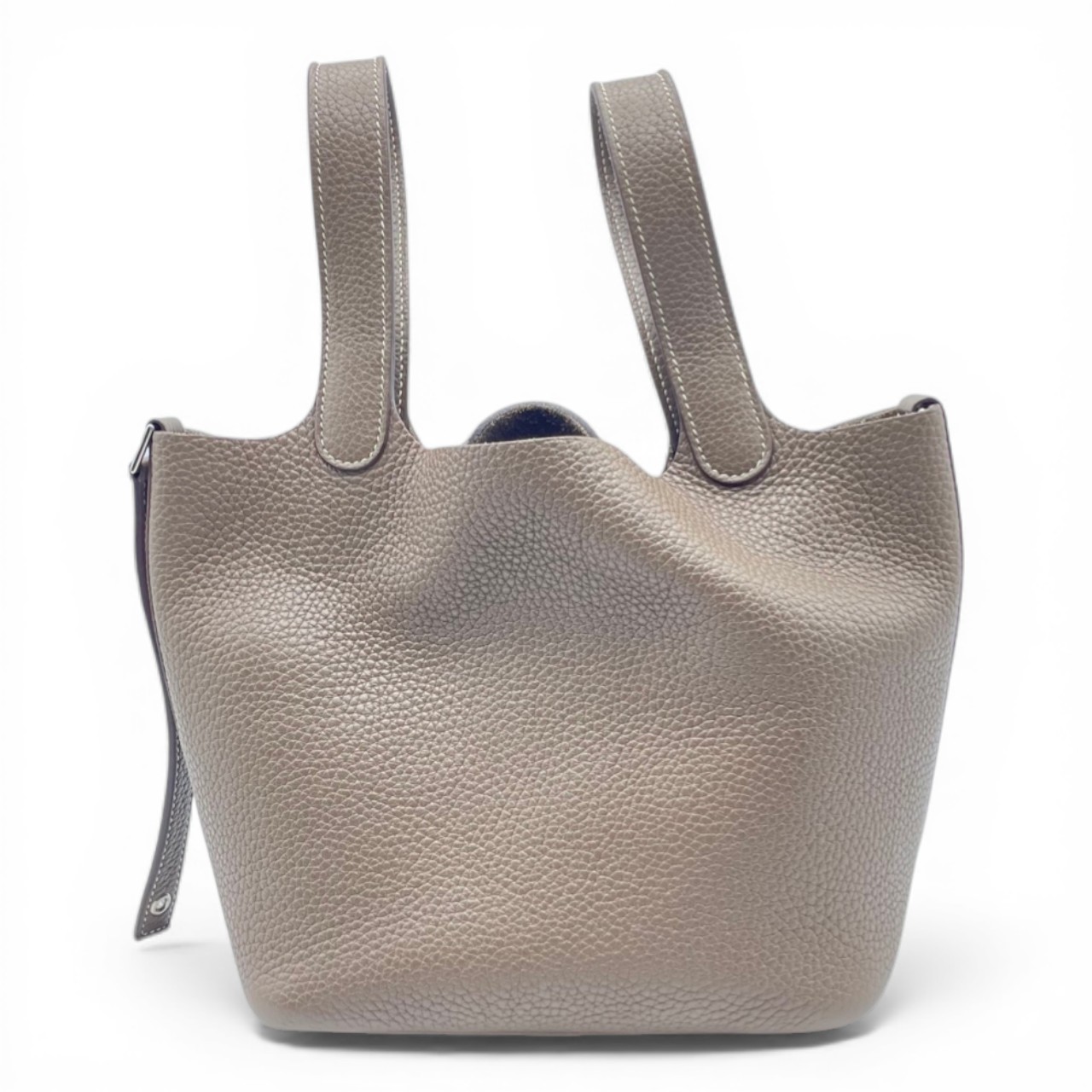 エルメス ピコタンロック PM エトゥープ トリヨンクレマンス シルバー金具 Y刻印