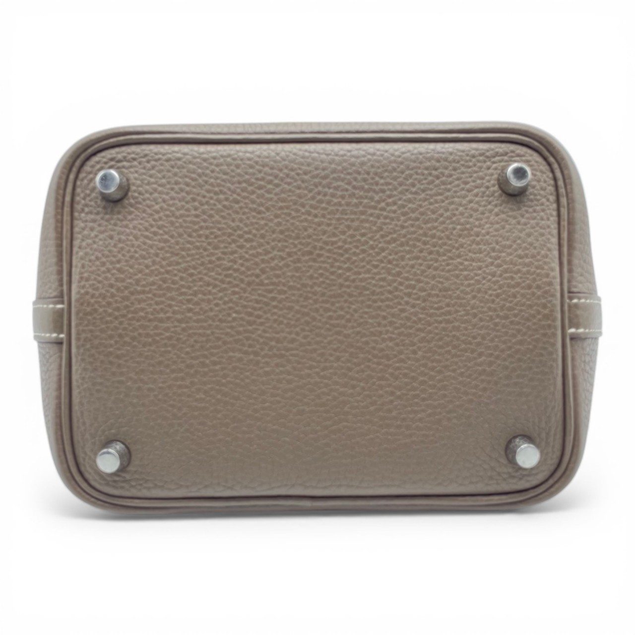 エルメス ピコタンロック PM エトゥープ トリヨンクレマンス シルバー金具 Y刻印