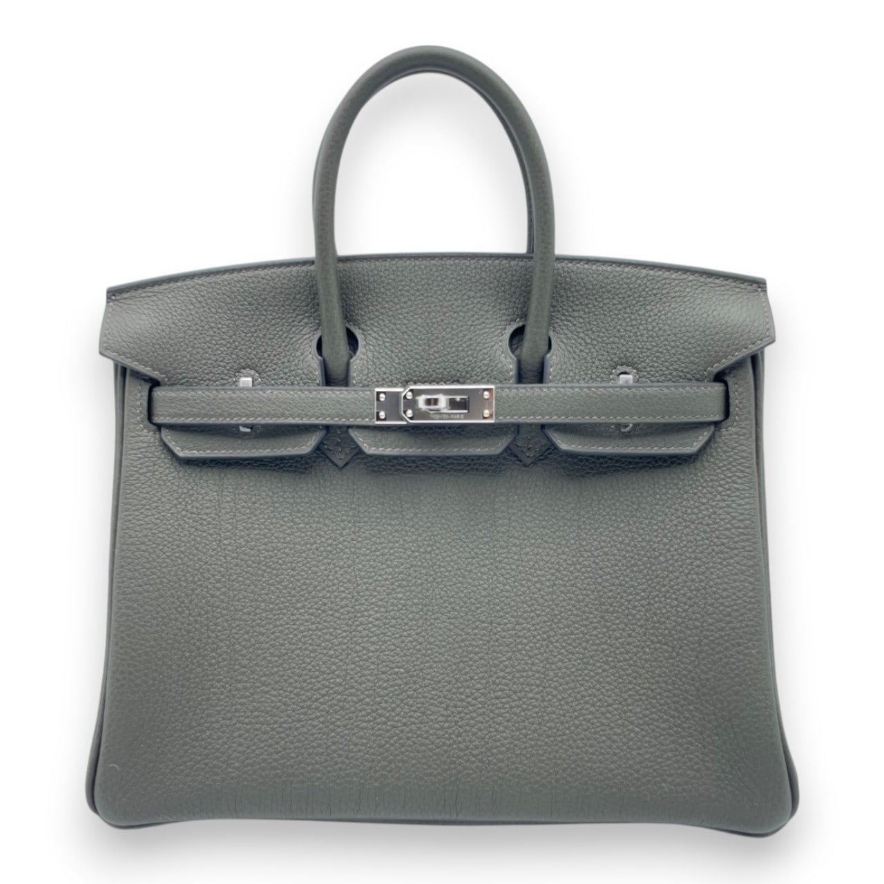 エルメス バーキン 25 ヴェールグリス トゴ シルバー金具 K刻印