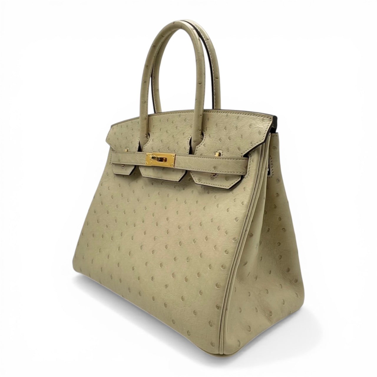 エルメス バーキン 30 パーシュマン オーストリッチ ゴールド金具 K刻印