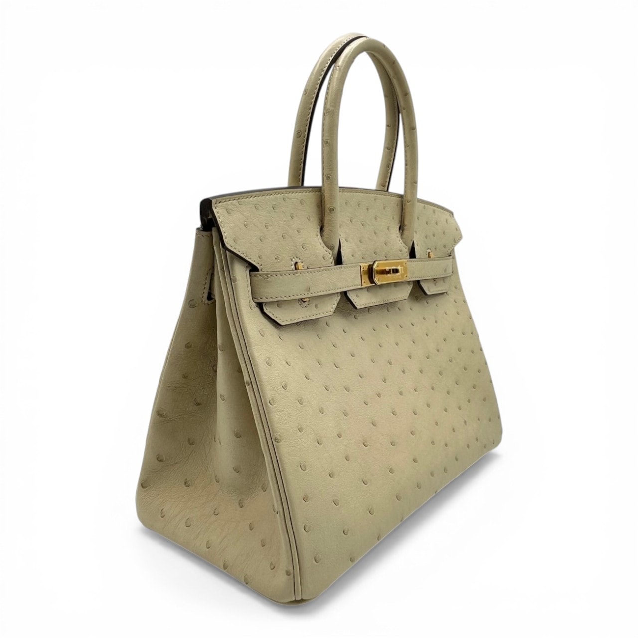 エルメス バーキン 30 パーシュマン オーストリッチ ゴールド金具 K刻印