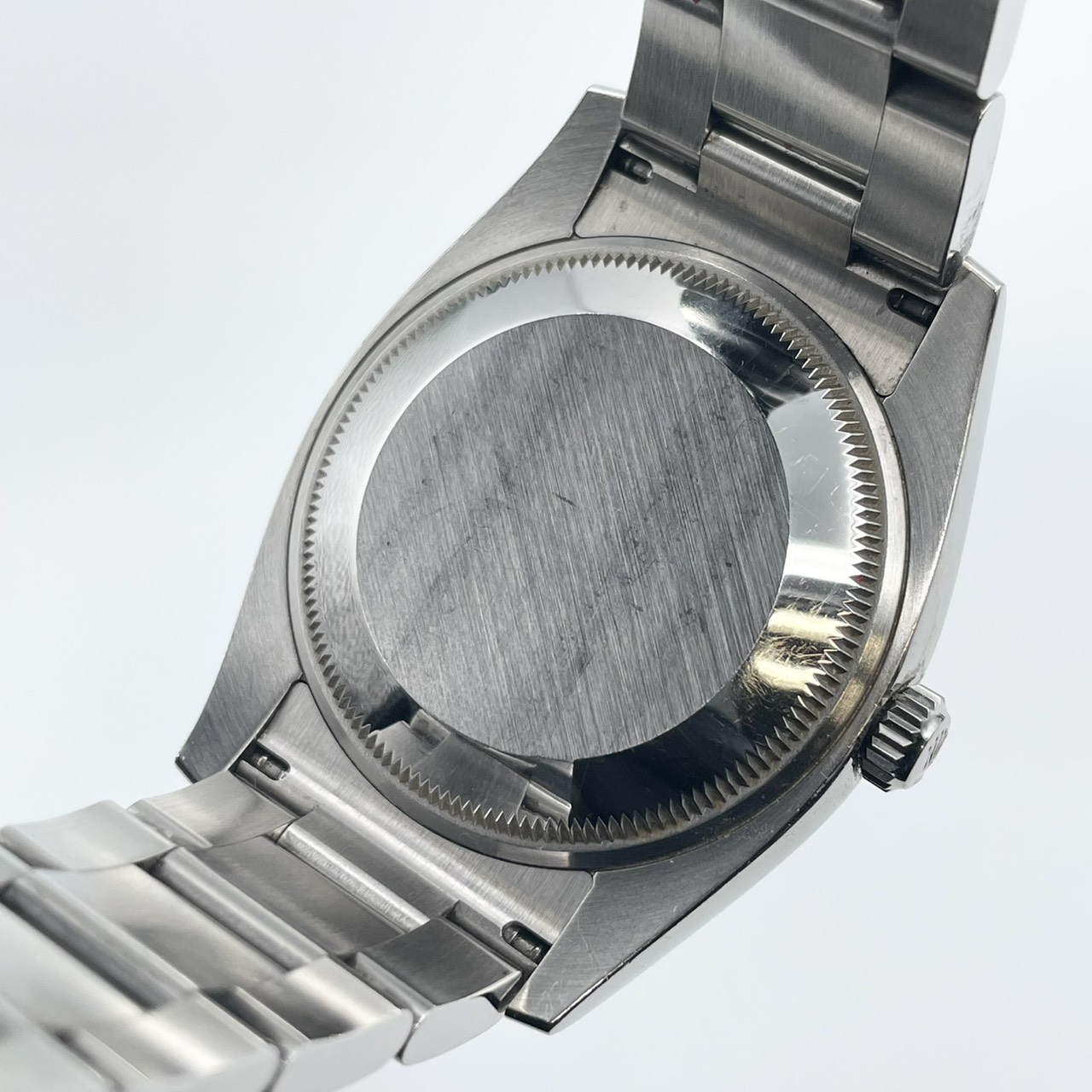 ロレックス オイスターパーペチュアル デイト 115234 ブルー オイスターブレスレット 34mm
