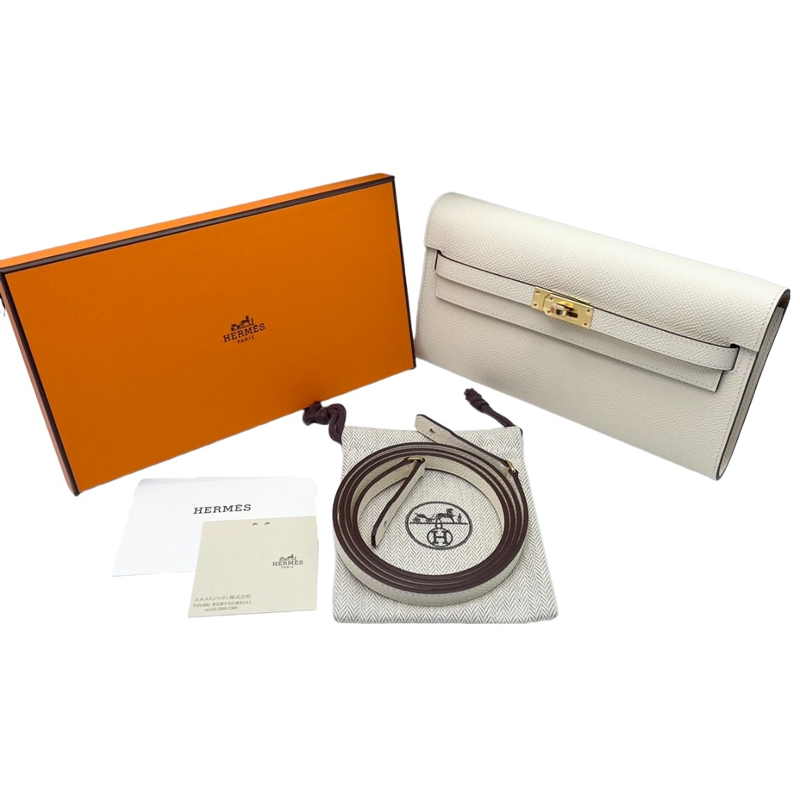 エルメス ケリートゥーゴー ナタ/ヴェルソ エプソン ゴールド金具 B刻印