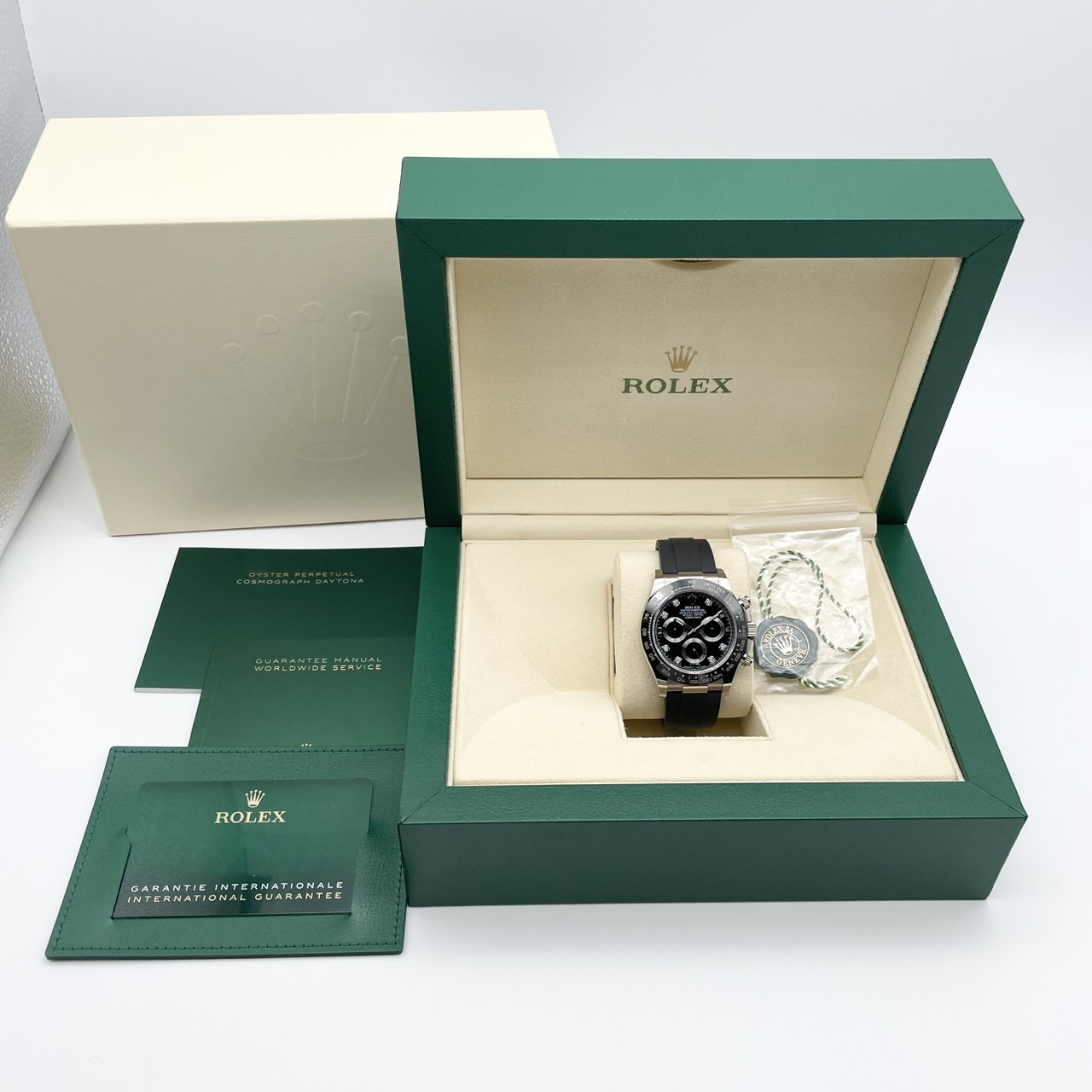 ロレックス デイトナ 8Pダイヤ 116519LNG ブラック 40mm ホワイトゴールド ラバー