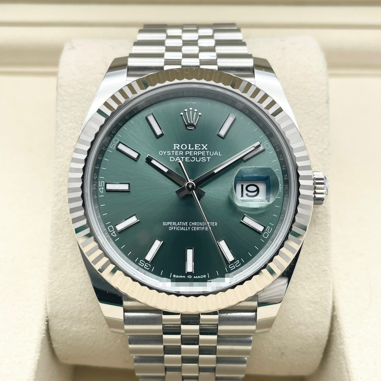 ロレックス デイトジャスト 126334 ミントグリーン ジュビリー