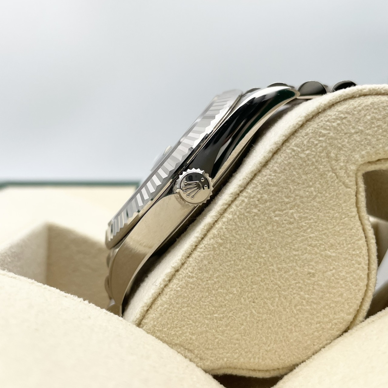 ロレックス デイデイト 228239 ブルーローマン ホワイトゴールド 40mm