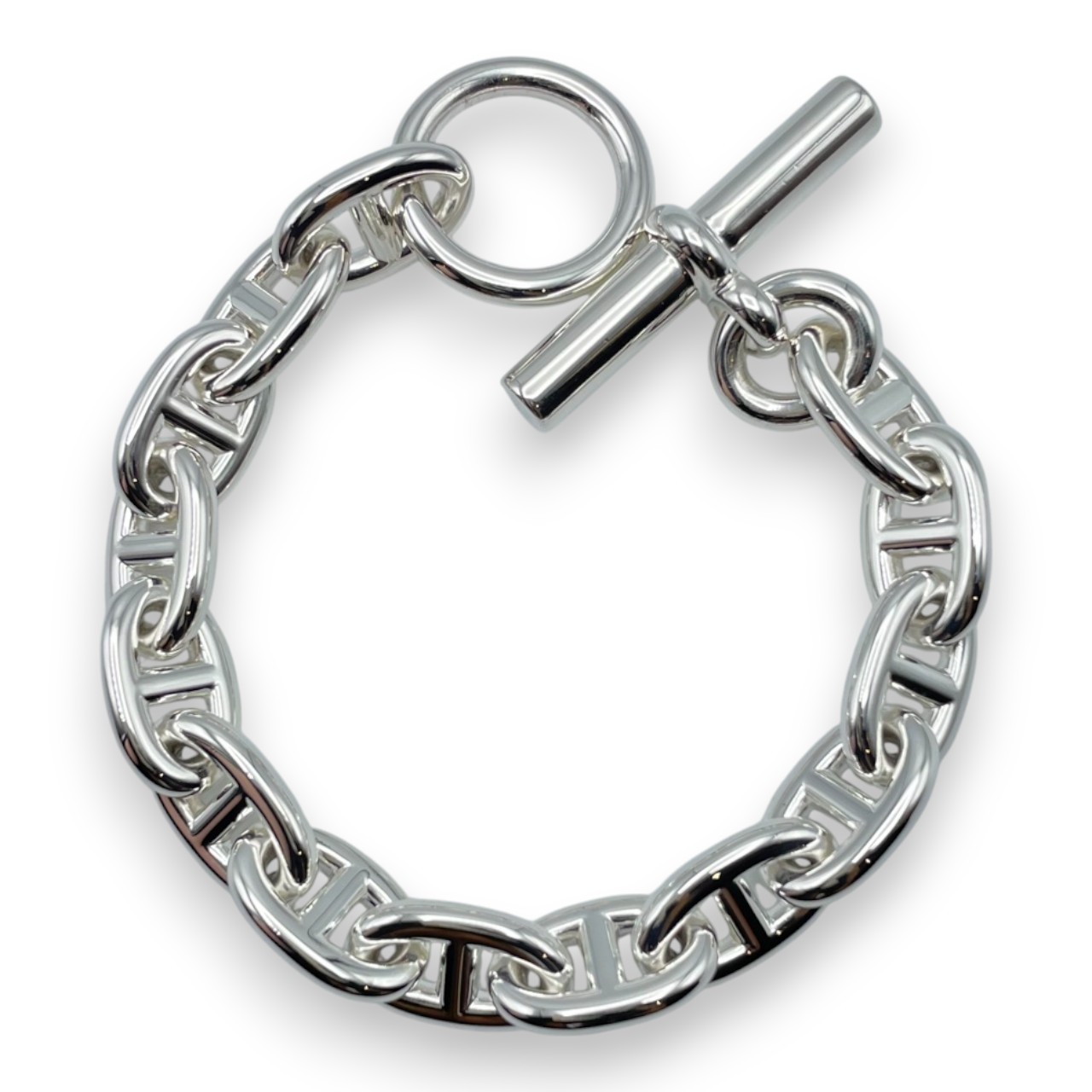 エルメス シェーヌ・ダンクル ブレスレット MM シルバー925 14コマ