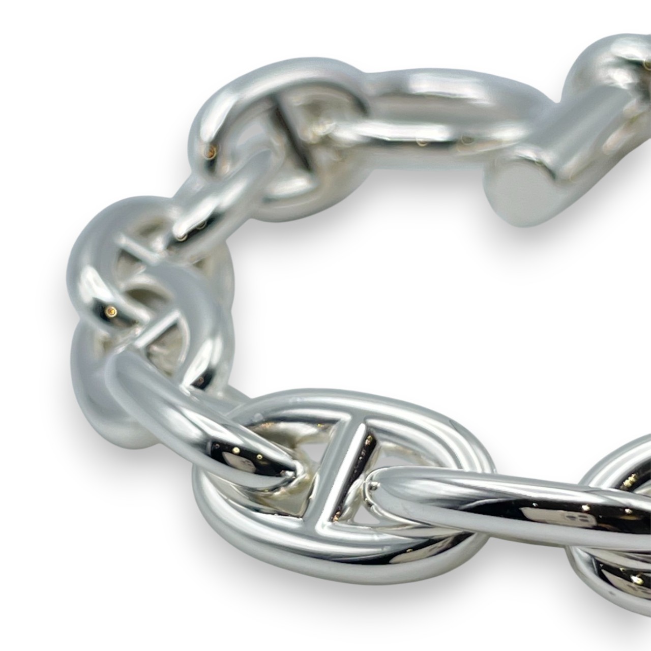 エルメス シェーヌ・ダンクル ブレスレット MM シルバー925 14コマ