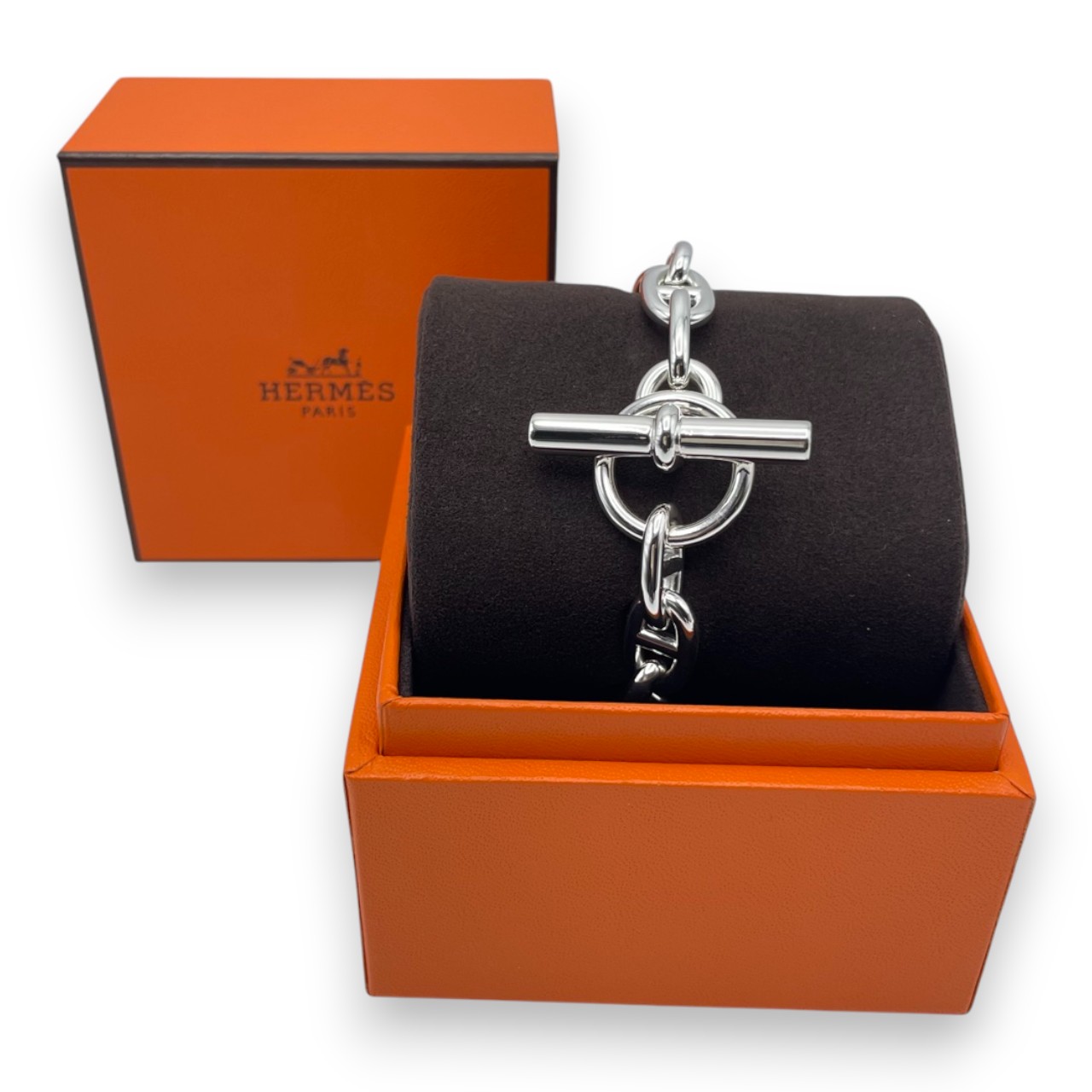 エルメス シェーヌ・ダンクル ブレスレット MM シルバー925 14コマ