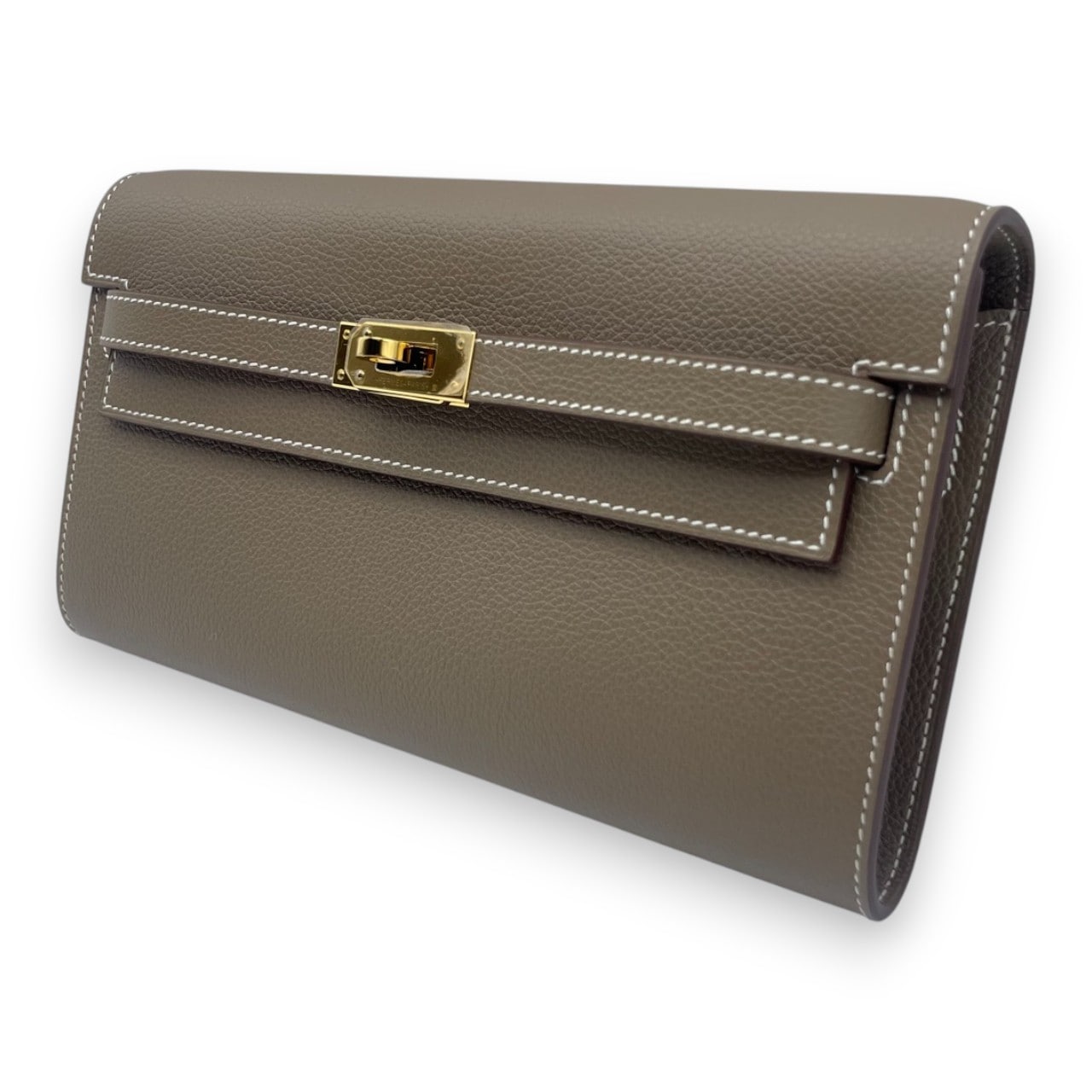 エルメス ケリートゥーゴー エトゥープ エバーカラー ゴールド金具 W刻印