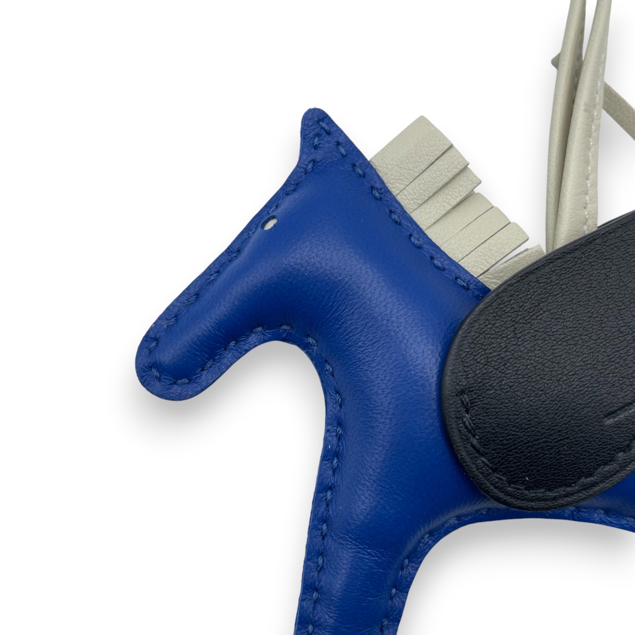 エルメス ペガサスチャーム PM ブルーフランス/クレ/ノワール U刻印