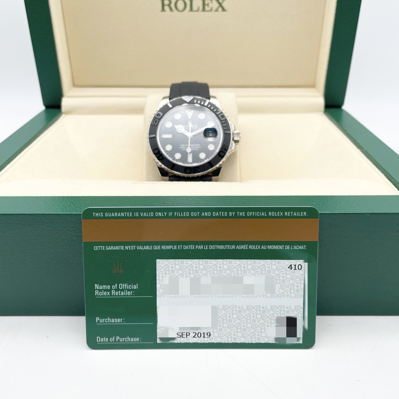 ロレックス ヨットマスター 226659 ブラック ホワイトゴールド 42mm