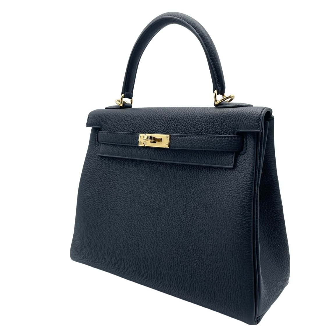 エルメス ケリー25 ブラック トゴ ゴールド金具 B刻印