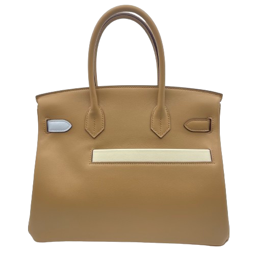 エルメス バーキン カラーマティック 30 チャイ/ライム/カシス スイフト シルバー金具 B刻印