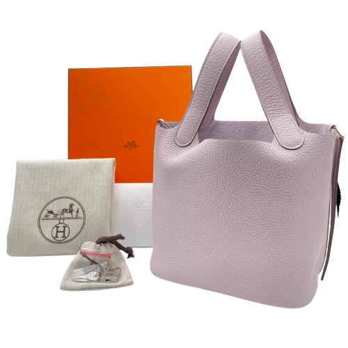 エルメス ピコタンロック PM モーヴペール トリヨンクレマンス シルバー金具 W刻印