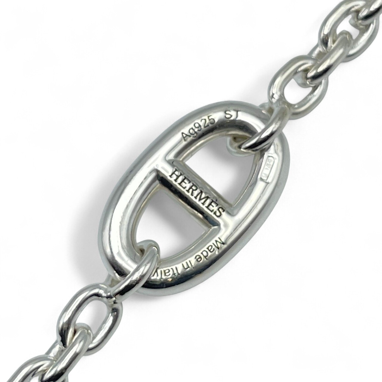 エルメス シェーヌ・ダンクル ファランドール ブレスレット LG シルバー925