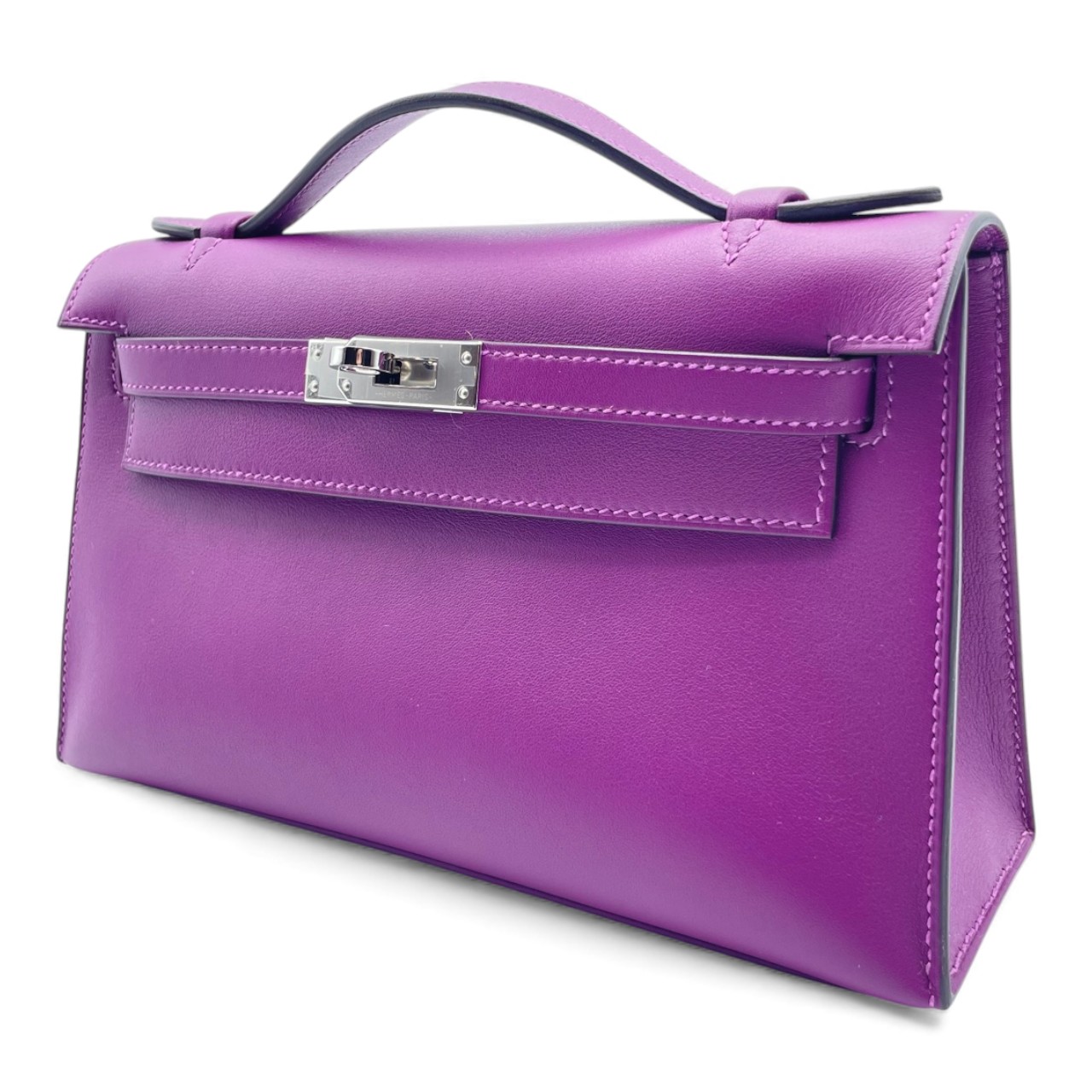 エルメス エルメス ポシェットケリー 22 ノワール スイフト ゴールド金具 K刻印