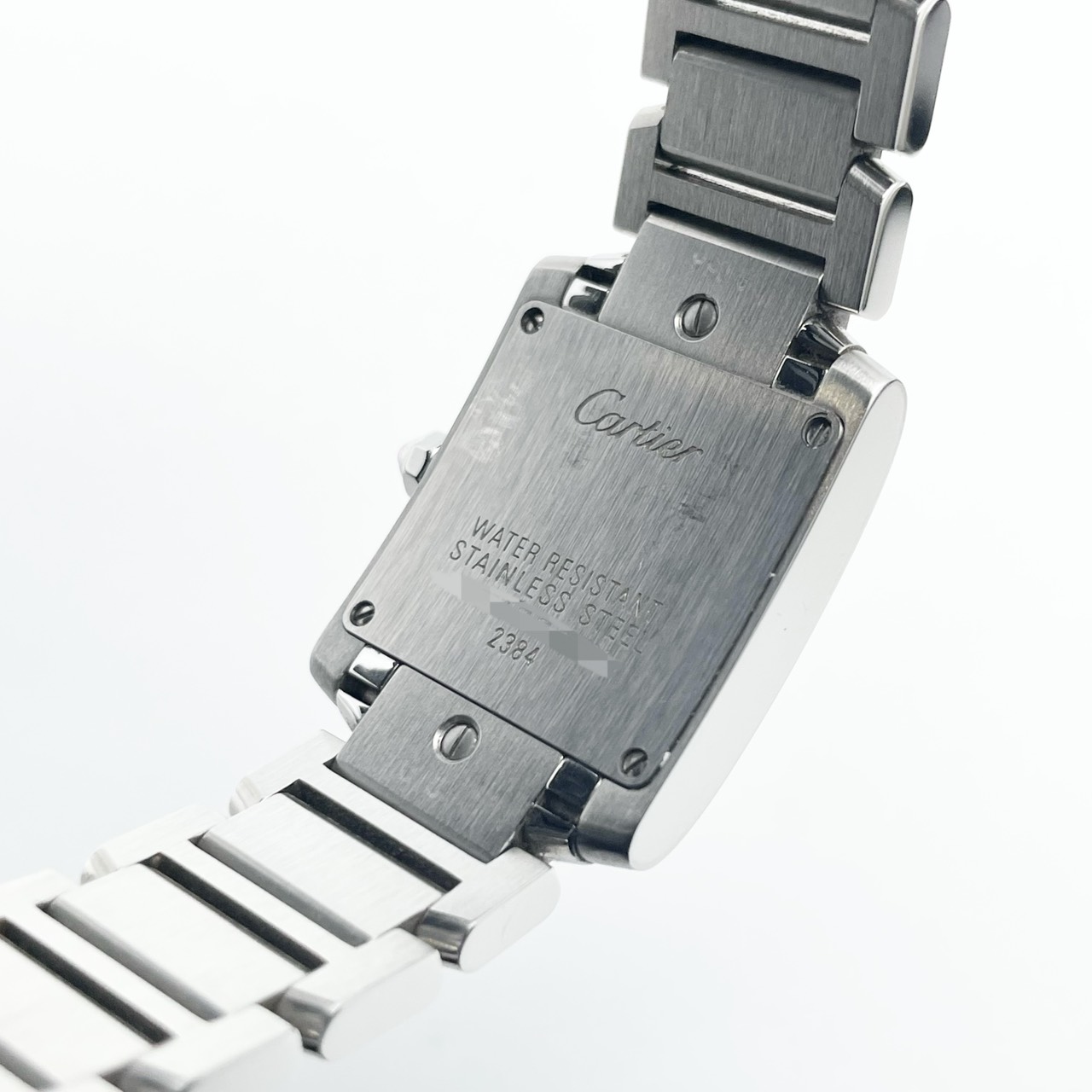 カルティエ タンクフランセーズSM ピンクシェル W51028Q3 ステンレススチール クォーツ