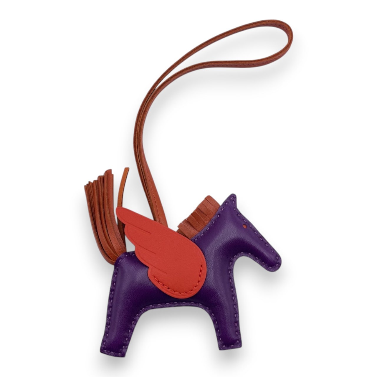 エルメス ペガサスチャーム PM バイオレット/カーネリアン/カプシーヌ Z刻印