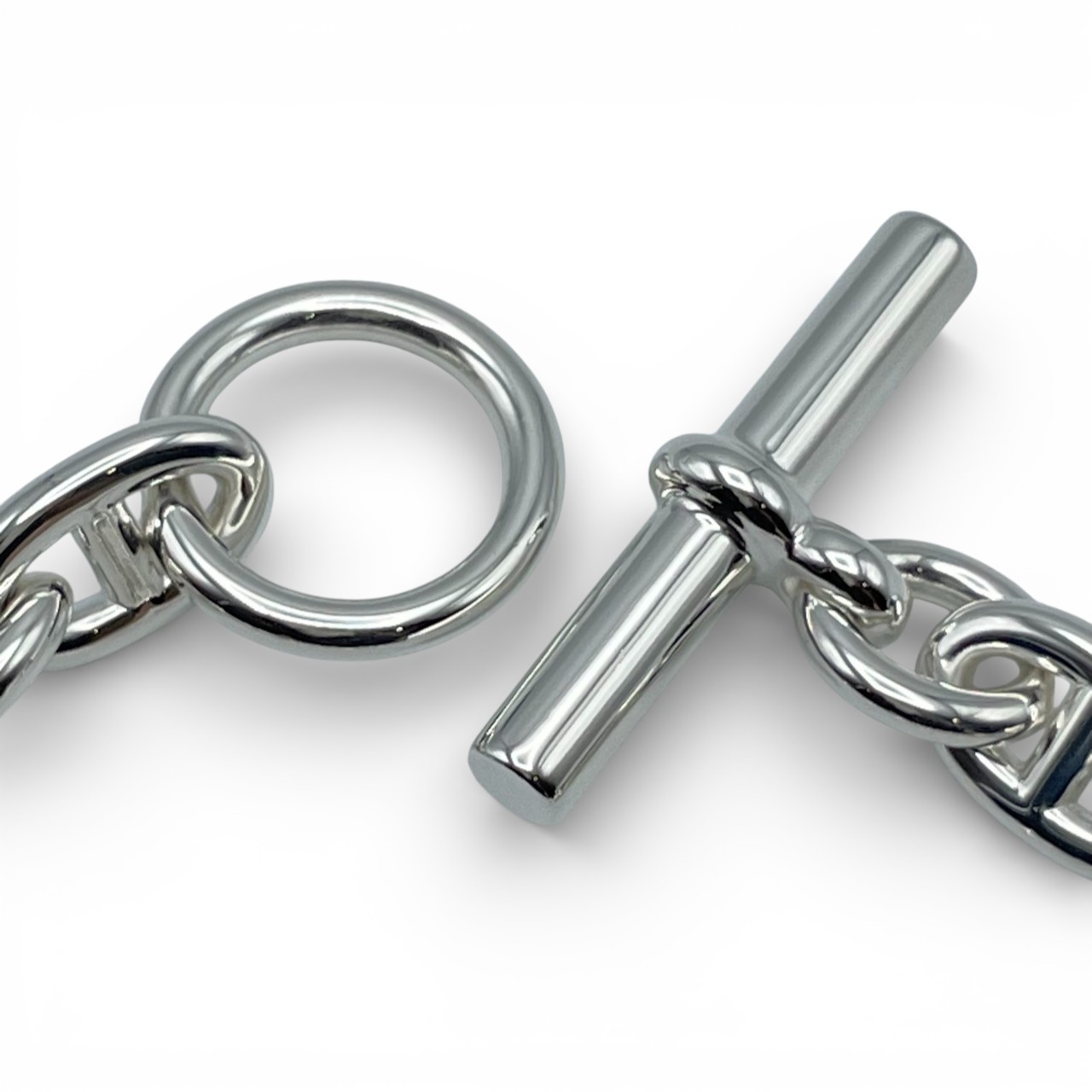 エルメス シェーヌ・ダンクル ブレスレット MM シルバー925 17コマ