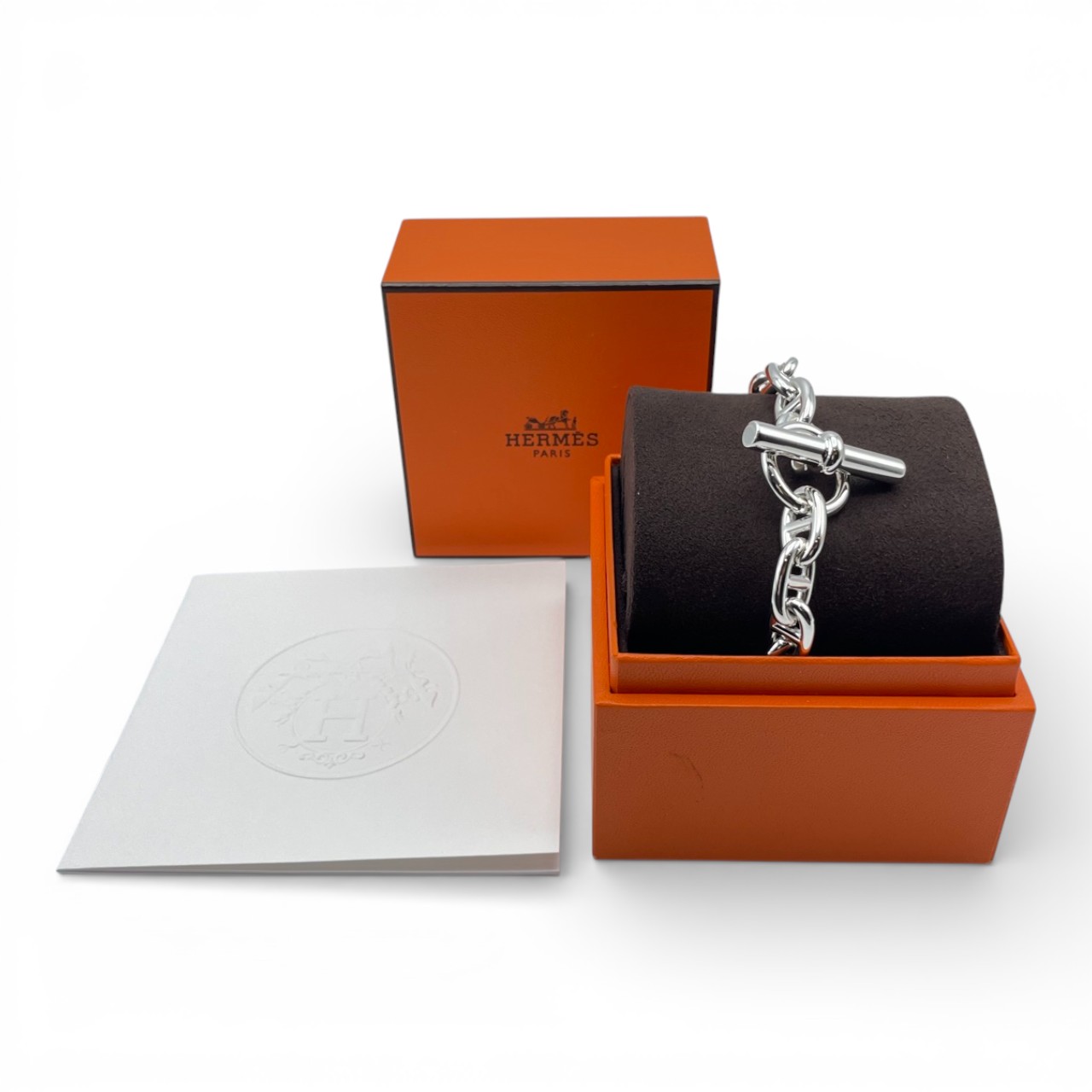 エルメス シェーヌ・ダンクル ブレスレット MM シルバー925 17コマ