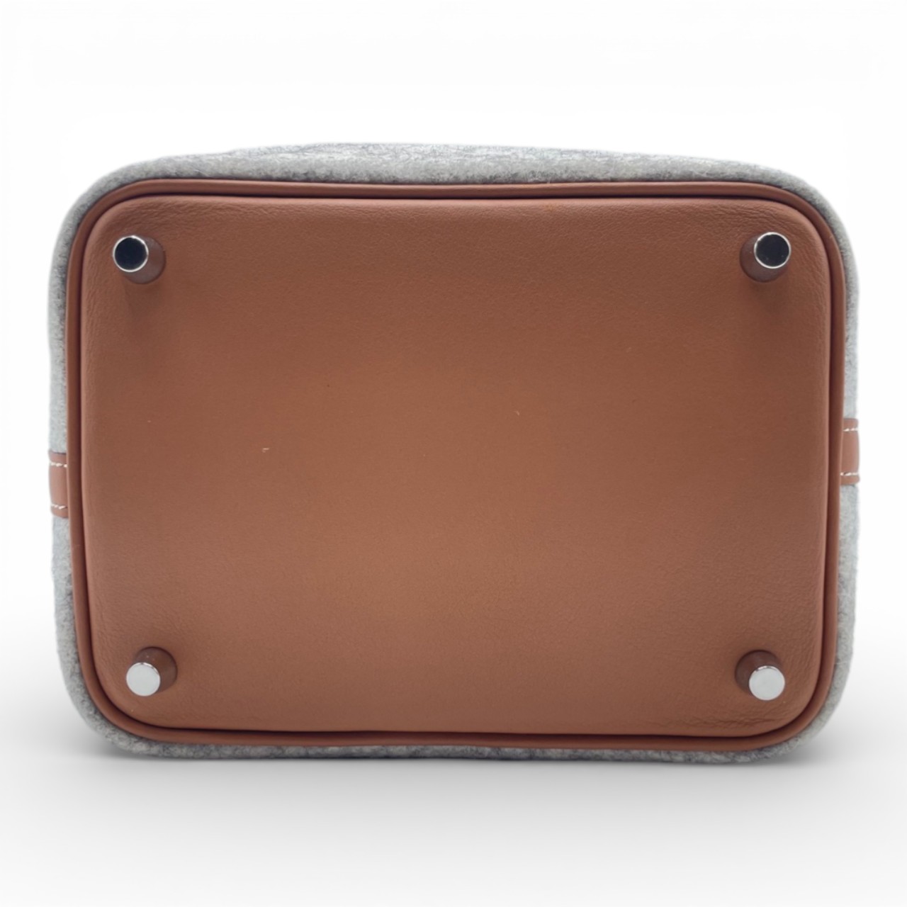 エルメス ピコタンロック PM ゴールド フェルト シルバー金具 Z刻印