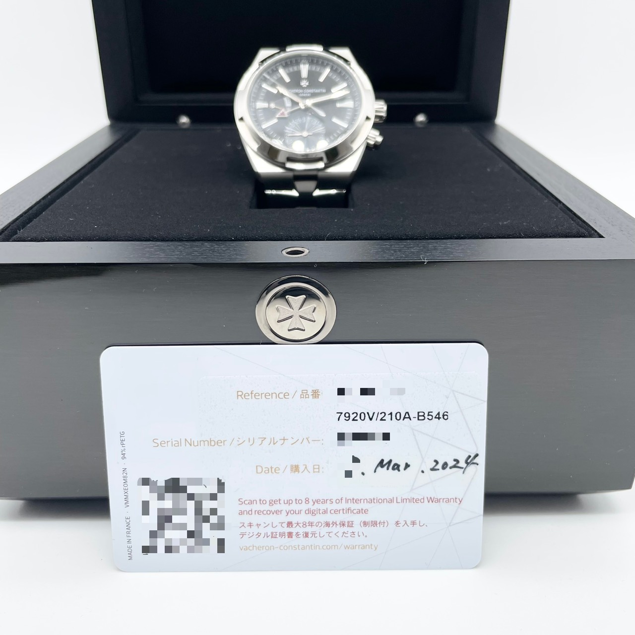 ヴァシュロンコンスタンタン オーヴァーシーズ デュアルタイム 7920V/210A-B546 ブラック 41mm
