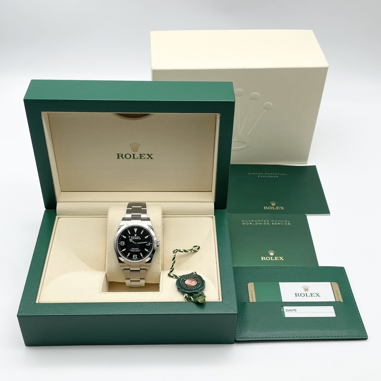 【廃番モデル！】 ロレックス エクスプローラー 214270 ブラック ステンレススチール 39mm