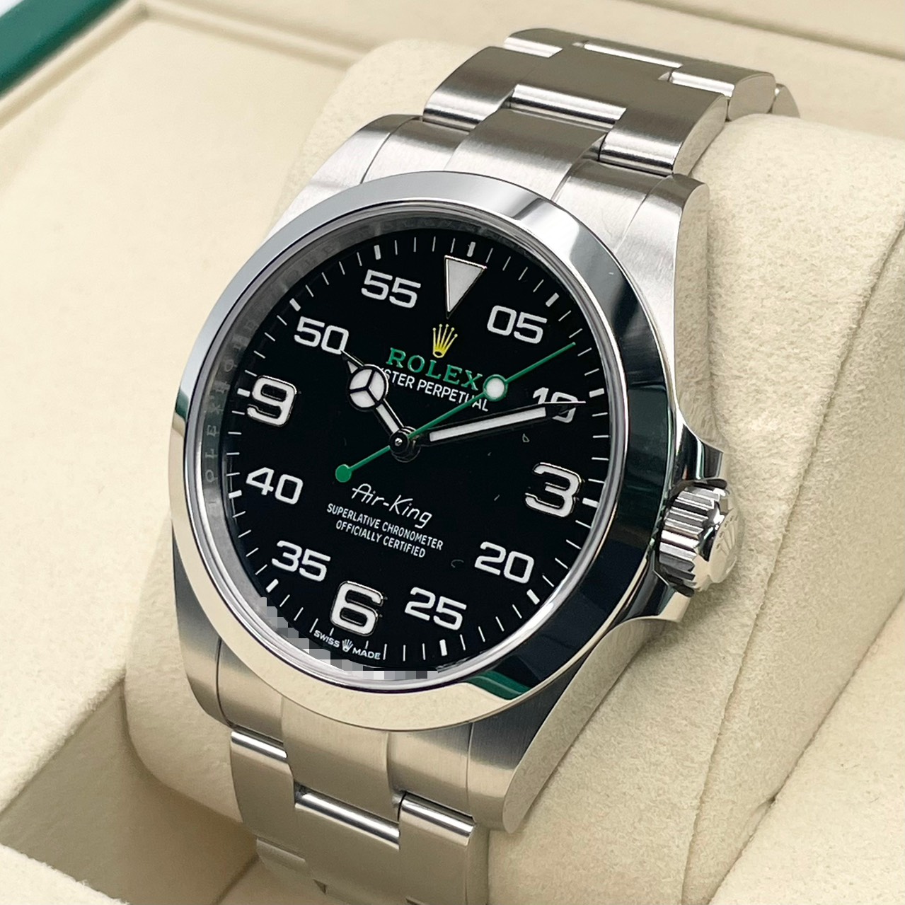 ロレックス エアキング 126900 ブラック ステンレススチール 40mm