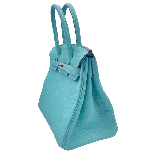 エルメス バーキン 30 ブルーアトール トリヨンクレマンス シルバー