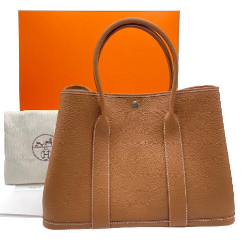 エルメス ガーデンパーティー PM ゴールド ネゴンダ シルバー金具 W刻印