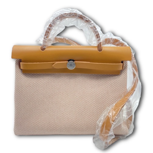 エルメス エールバッグ 31 ナチュラルサブレ トワルGM/ヴァッシュ