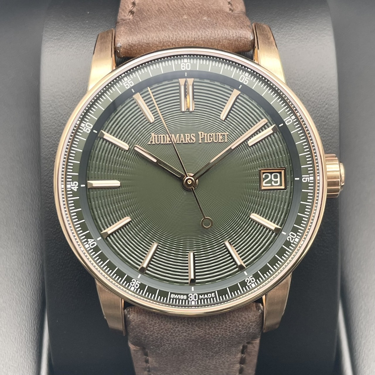 【定価5,115,000円】オーデマピゲ CODE11.59 15210OR.OO.A056KB.01 ピンクゴールド グリーン 41mm 純正革ベルト付き