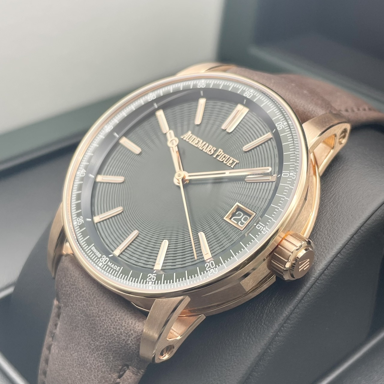 【定価5,115,000円】オーデマピゲ CODE11.59 15210OR.OO.A056KB.01 ピンクゴールド グリーン 41mm 純正革ベルト付き